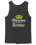 The Best Birthday Gift Queens are Born in October men's Tank Top