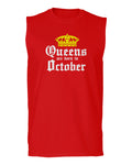 The Best Birthday Gift Queens are Born in October men Muscle Tank Top sleeveless t shirt