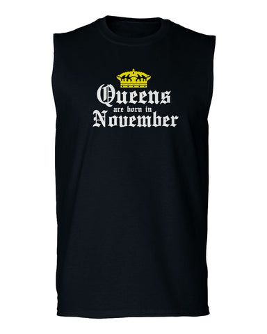 The Best Birthday Gift Queens are Born in November men Muscle Tank Top sleeveless t shirt