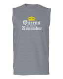 The Best Birthday Gift Queens are Born in November men Muscle Tank Top sleeveless t shirt