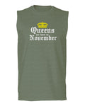 The Best Birthday Gift Queens are Born in November men Muscle Tank Top sleeveless t shirt