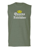 The Best Birthday Gift Queens are Born in November men Muscle Tank Top sleeveless t shirt