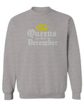The Best Birthday Gift Queens are Born in December men's Crewneck Sweatshirt