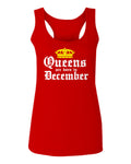 The Best Birthday Gift Queens are Born in December  women's Tank Top sleeveless Racerback