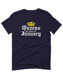 The Best Birthday Gift Queens are Born in January For men T Shirt