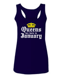 The Best Birthday Gift Queens are Born in January  women's Tank Top sleeveless Racerback