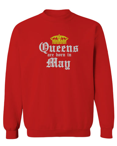 The Best Birthday Gift Queens are Born in May men's Crewneck Sweatshirt