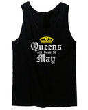 The Best Birthday Gift Queens are Born in May men's Tank Top