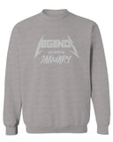 The Best Birthday Gift Legends are Born in January men's Crewneck Sweatshirt