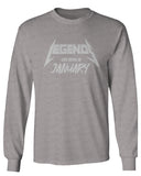 The Best Birthday Gift Legends are Born in January mens Long sleeve t shirt