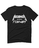 The Best Birthday Gift Legends are Born in February For men T Shirt