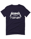 The Best Birthday Gift Legends are Born in February For men T Shirt