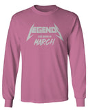 The Best Birthday Gift Legends are Born in March mens Long sleeve t shirt
