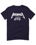 The Best Birthday Gift Legends are Born in April For men T Shirt