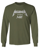 The Best Birthday Gift Legends are Born in June mens Long sleeve t shirt