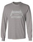 The Best Birthday Gift Legends are Born in September mens Long sleeve t shirt