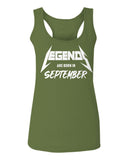 The Best Birthday Gift Legends are Born in September  women's Tank Top sleeveless Racerback
