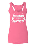 The Best Birthday Gift Legends are Born in September  women's Tank Top sleeveless Racerback