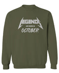 The Best Birthday Gift Legends are Born in October men's Crewneck Sweatshirt