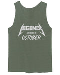 The Best Birthday Gift Legends are Born in October men's Tank Top