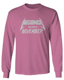 The Best Birthday Gift Legends are Born in November mens Long sleeve t shirt