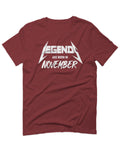 The Best Birthday Gift Legends are Born in November For men T Shirt