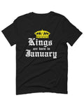 The Best Birthday Gift Kings are Born in January For men T Shirt