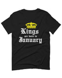 The Best Birthday Gift Kings are Born in January For men T Shirt