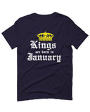 The Best Birthday Gift Kings are Born in January For men T Shirt