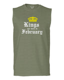 The Best Birthday Gift Kings are Born in February men Muscle Tank Top sleeveless t shirt