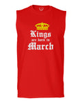 The Best Birthday Gift Kings are Born in March men Muscle Tank Top sleeveless t shirt