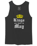 The Best Birthday Gift Kings are Born in May men's Tank Top
