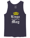 The Best Birthday Gift Kings are Born in May men's Tank Top