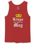 The Best Birthday Gift Kings are Born in May men's Tank Top