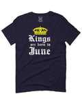 The Best Birthday Gift Kings are Born in June For men T Shirt