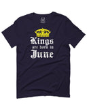 The Best Birthday Gift Kings are Born in June For men T Shirt