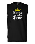 The Best Birthday Gift Kings are Born in June men Muscle Tank Top sleeveless t shirt