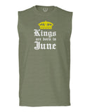 The Best Birthday Gift Kings are Born in June men Muscle Tank Top sleeveless t shirt