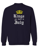 The Best Birthday Gift Kings are Born in July men's Crewneck Sweatshirt