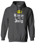 The Best Birthday Gift Kings are Born in July Sweatshirt Hoodie
