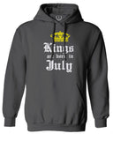 The Best Birthday Gift Kings are Born in July Sweatshirt Hoodie