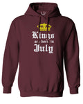 The Best Birthday Gift Kings are Born in July Sweatshirt Hoodie