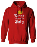 The Best Birthday Gift Kings are Born in July Sweatshirt Hoodie
