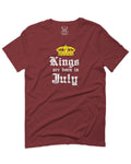 The Best Birthday Gift Kings are Born in July For men T Shirt