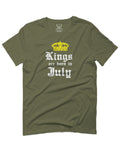 The Best Birthday Gift Kings are Born in July For men T Shirt