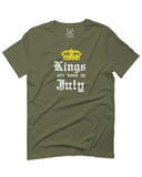 The Best Birthday Gift Kings are Born in July For men T Shirt