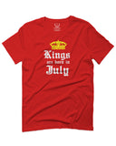 The Best Birthday Gift Kings are Born in July For men T Shirt