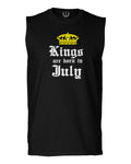 The Best Birthday Gift Kings are Born in July men Muscle Tank Top sleeveless t shirt