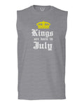 The Best Birthday Gift Kings are Born in July men Muscle Tank Top sleeveless t shirt