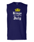 The Best Birthday Gift Kings are Born in July men Muscle Tank Top sleeveless t shirt